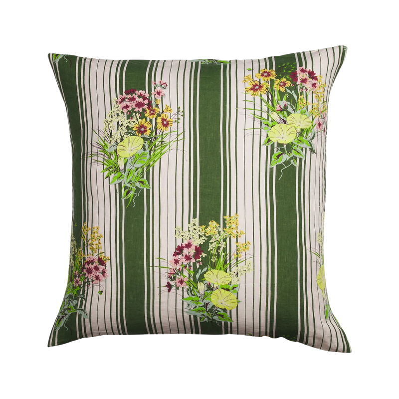 Dempsey Linen Pillowcase Set - Hunter Green