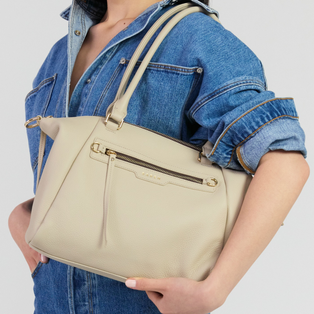 Gita Shoulder Bag - Oyster Luxe