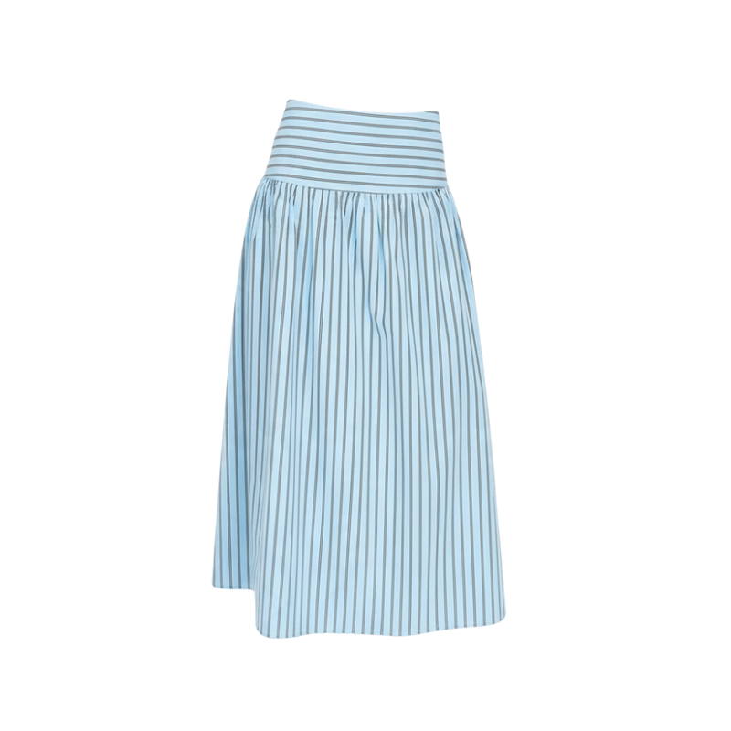 Stripe Ashton Skirt - Bay Blue