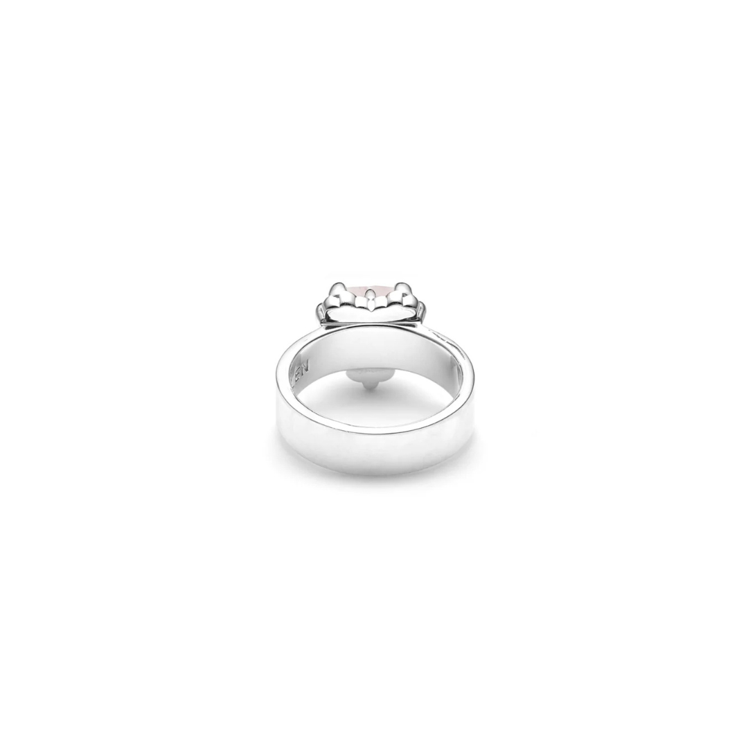 Love Claw Ring Rose Quartz