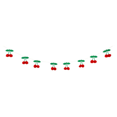Felt Cherries Banner