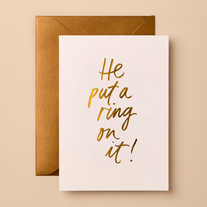 He Put A Ring On It! | Greeting Card