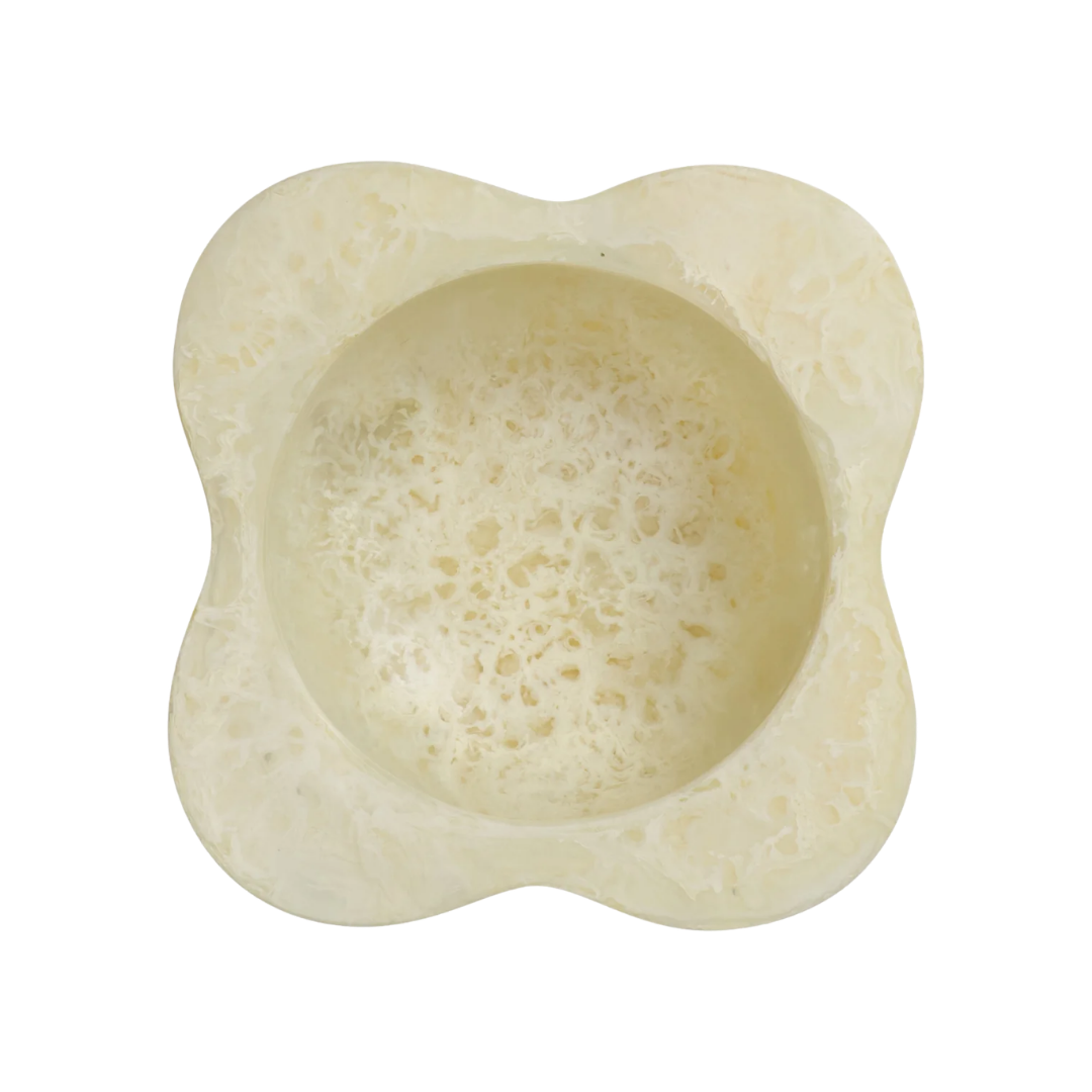 Cory Large Resin Bowl - Pearl