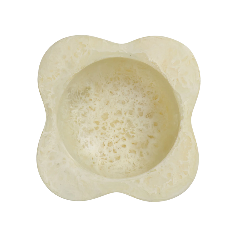 Cory Large Resin Bowl - Pearl
