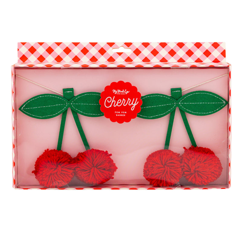 Felt Cherries Banner