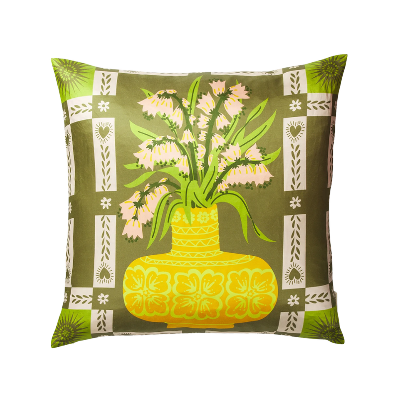 Cleo Cushion - Moss Feather Insert