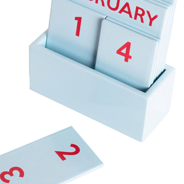 LIGHT BLUE SMALL GLOSSY FULL COLOR CALENDAR HF