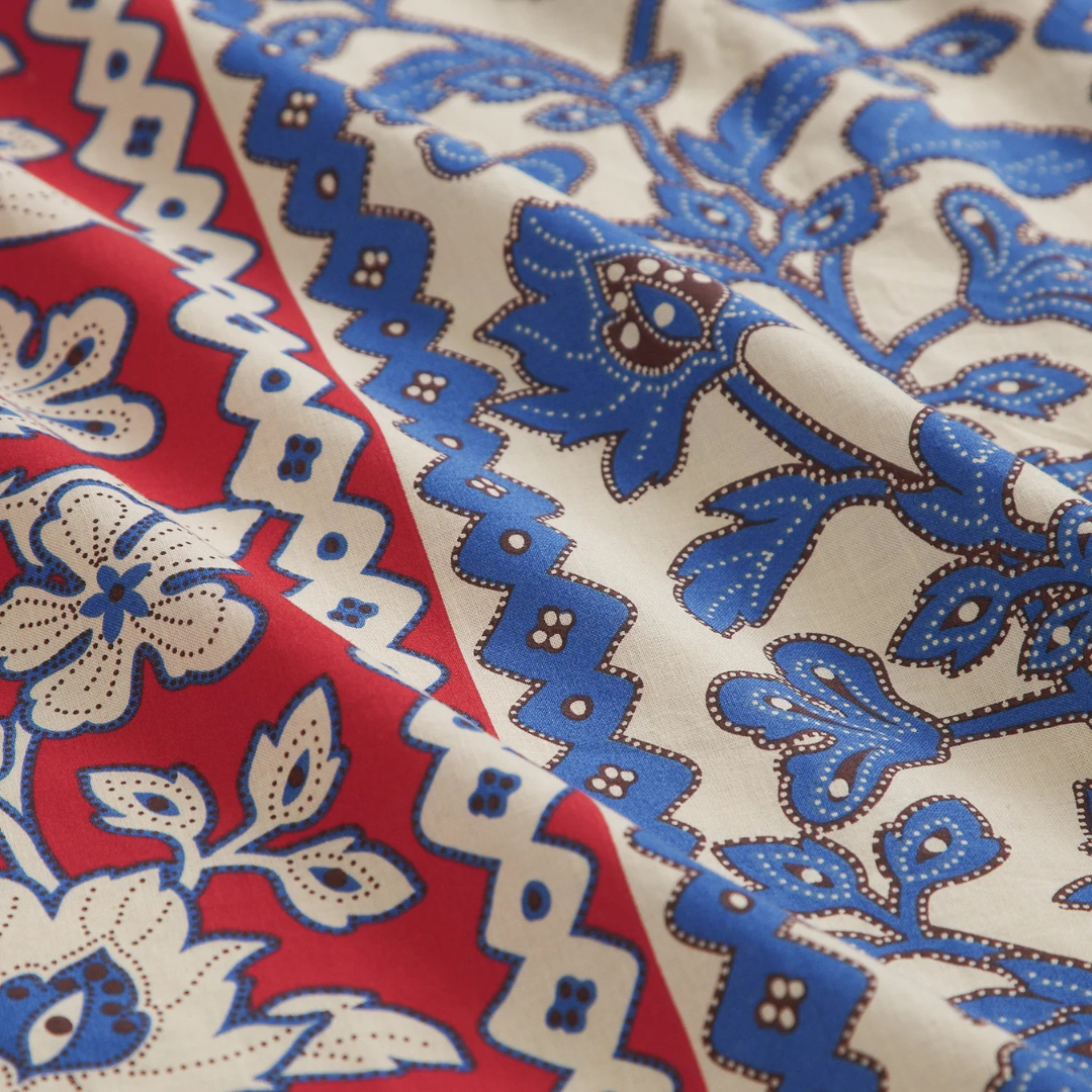 Thea Cotton Quilt Cover - Vermillion