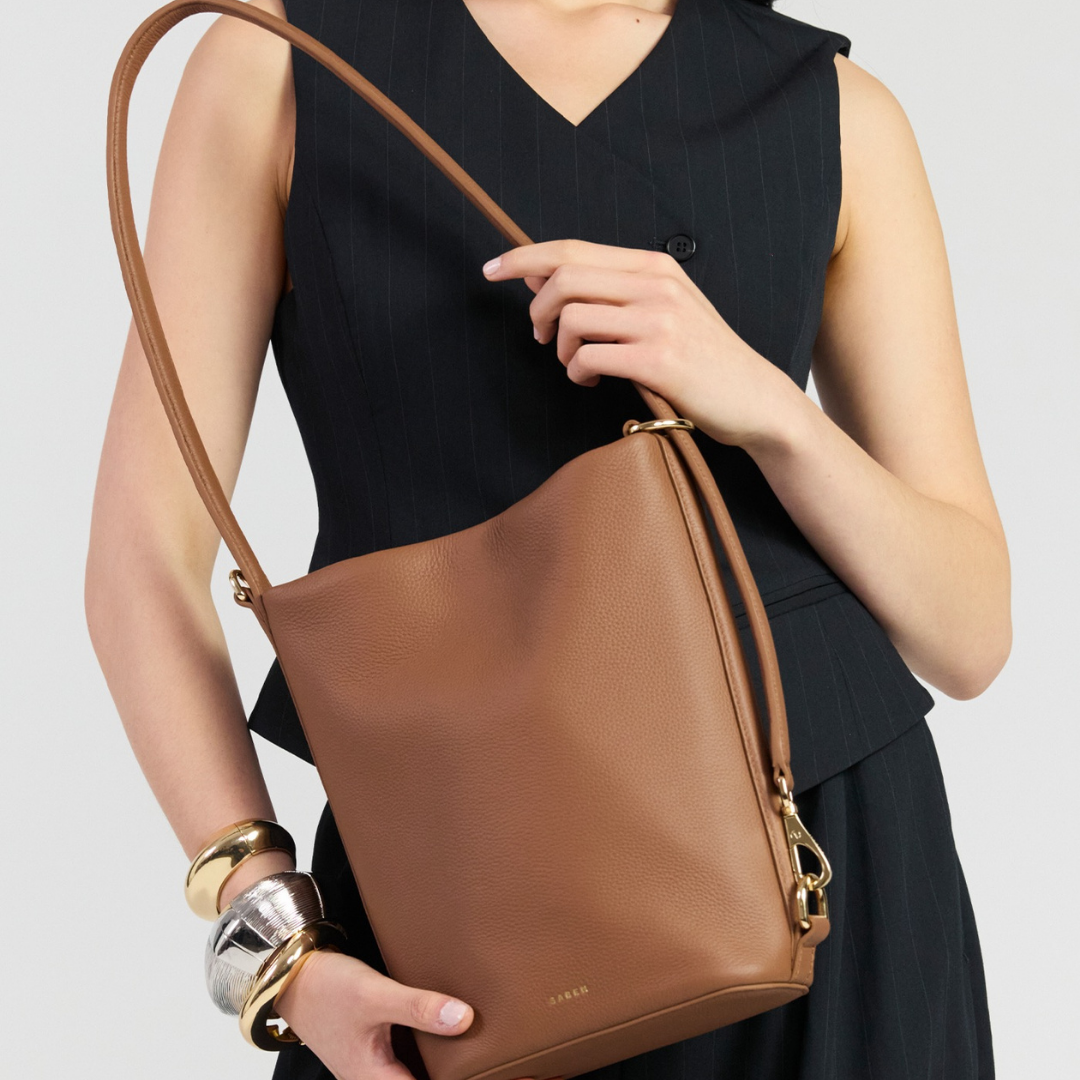 Jojo Shoulder Bag - Tan Luxe