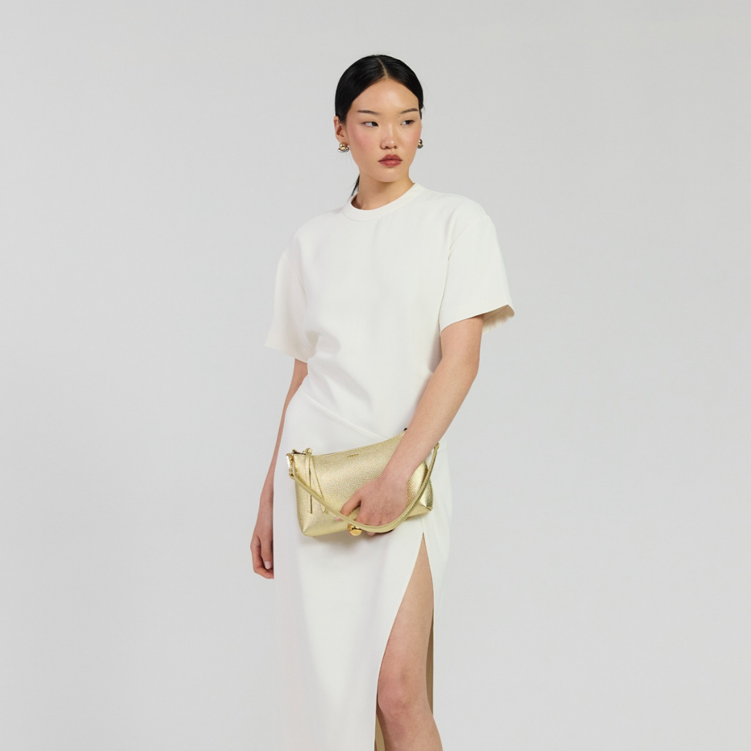 Haven Shoulder Bag - Champagne Metallic