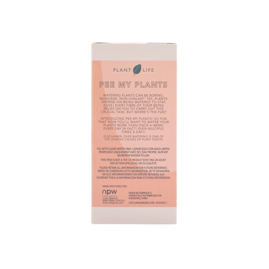 Pee My Plants Watering Decoration Grey