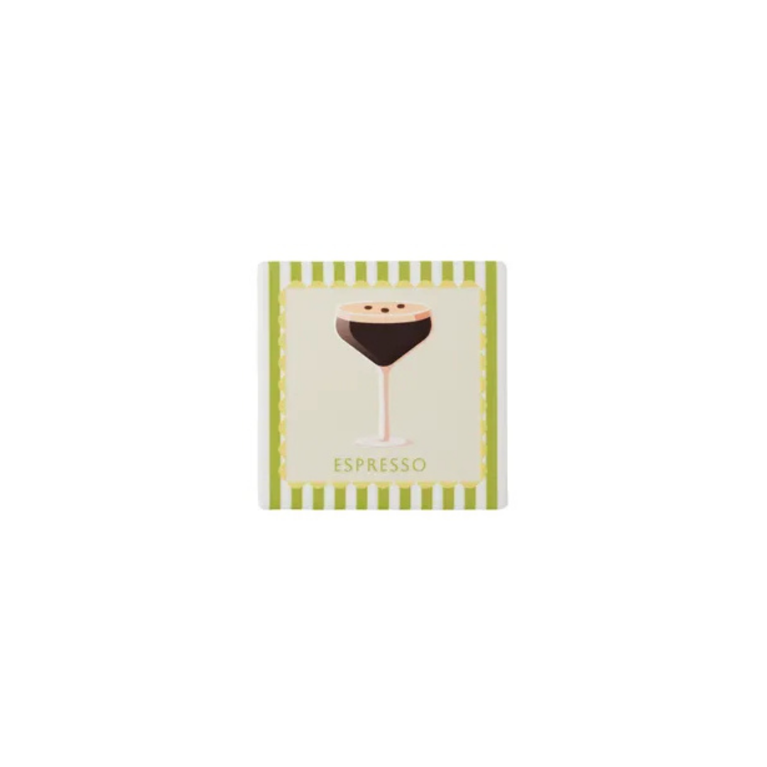 Aperitif Ceramic Coaster 10cm Assorted