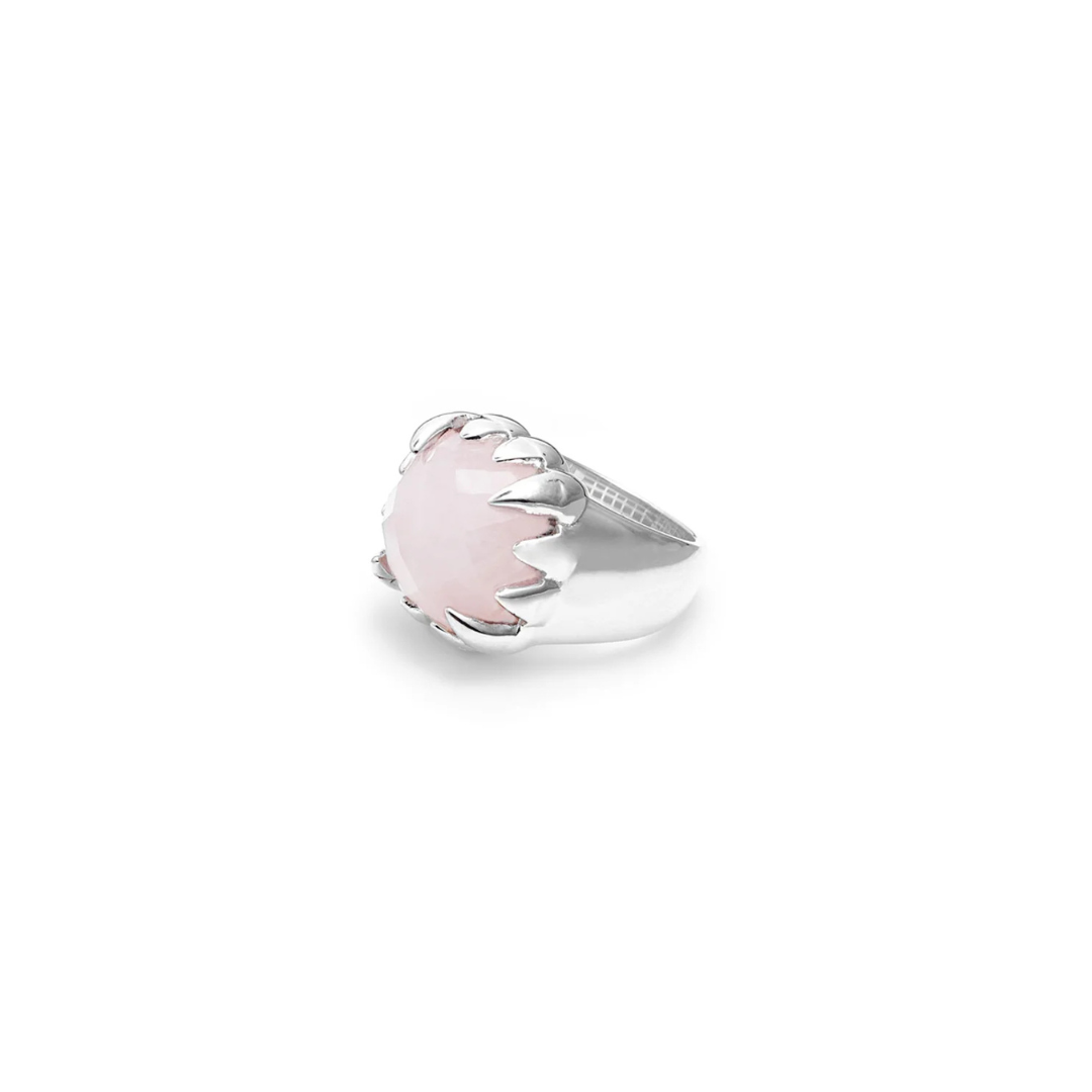 Claw Ring Rose Quartz