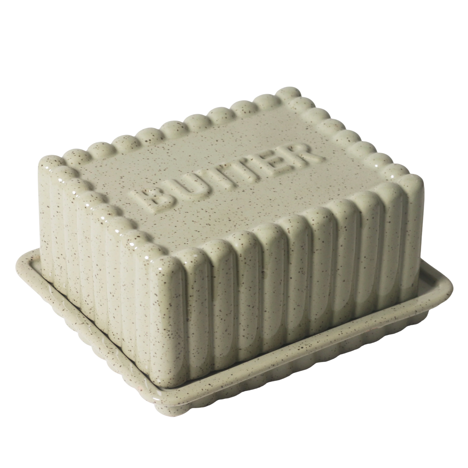 Large Butter Dish in Peppercorn / Kitchen Life