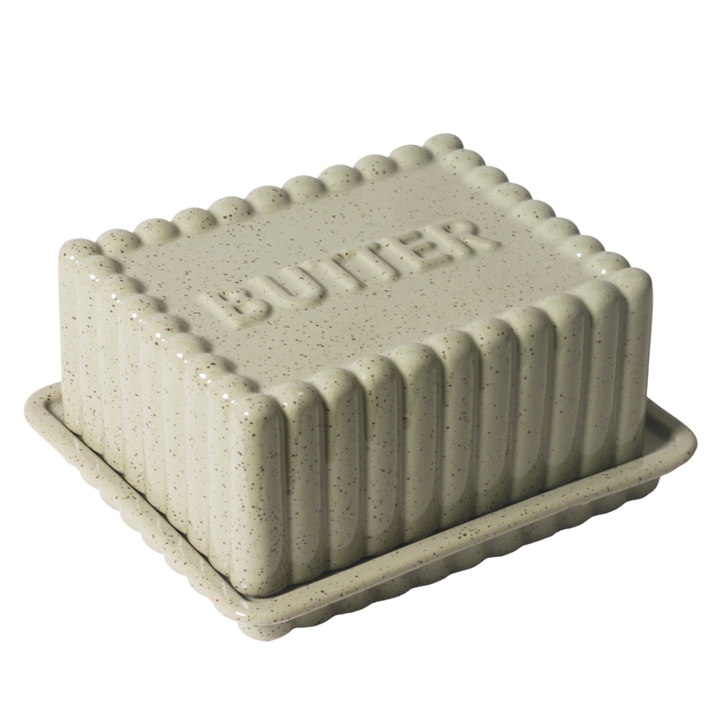 Large Butter Dish in Peppercorn / Kitchen Life