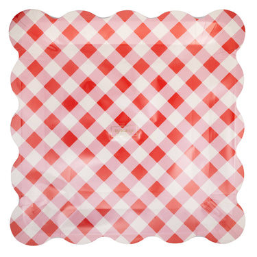 Cherries Gingham Plate