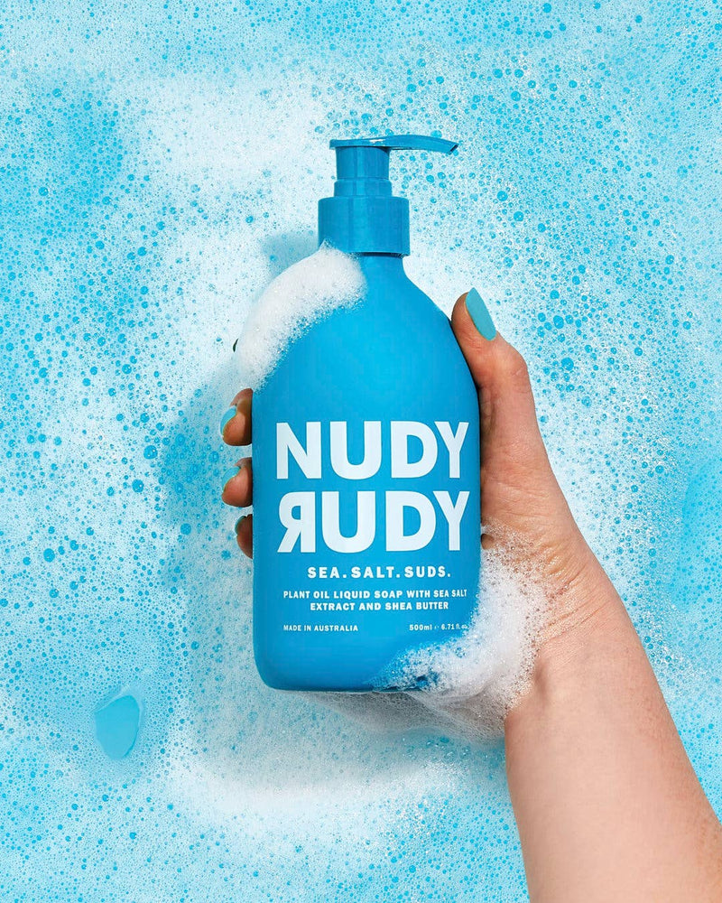 Nudy Rudy Liquid Hand Soap 500ml - Sea Salt Suds Soap