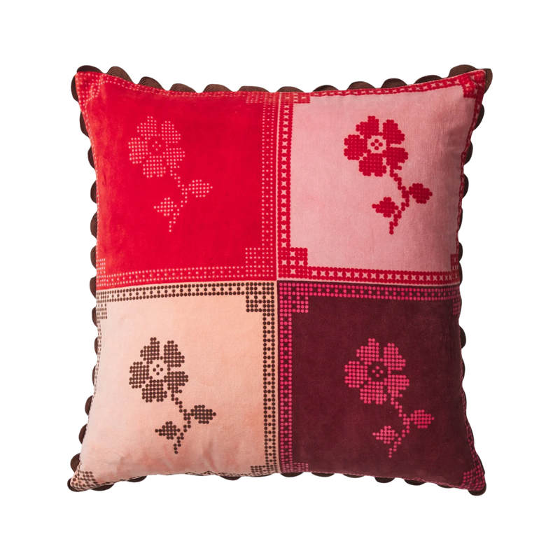 Bonny Reversible Velvet Cushion - Sienna Feather Insert