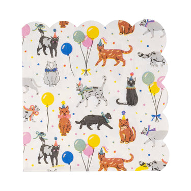 Cat Party Cocktail Napkin
