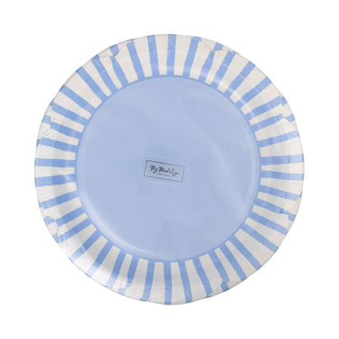 Blue Striped 9" Scallops
