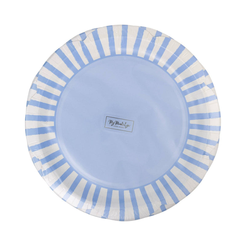 Blue Striped 9" Scallops