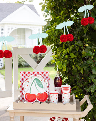 Felt Cherries Banner