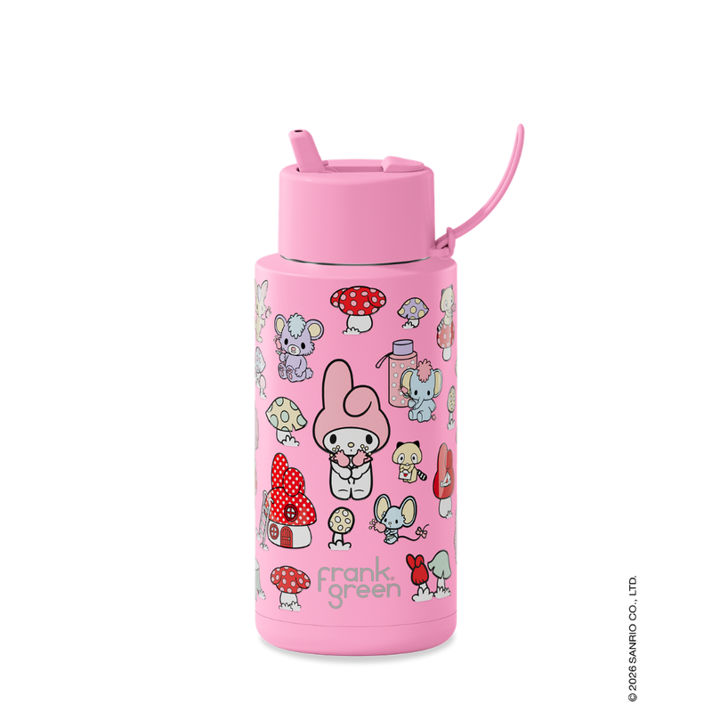 Frank Green × Sanrio 34oz Flip Straw Bottle