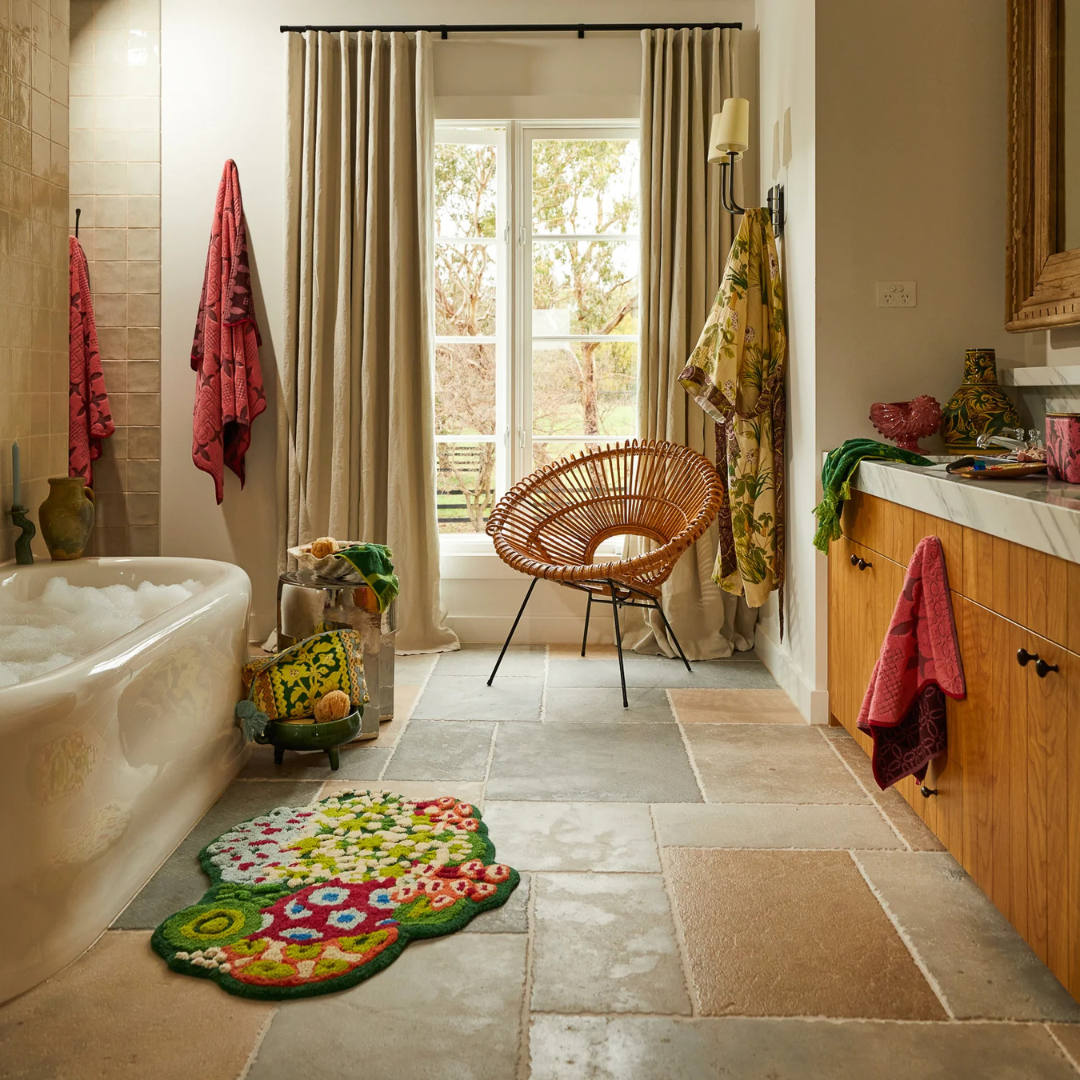 Esme Bath Sheet - Hibiscus