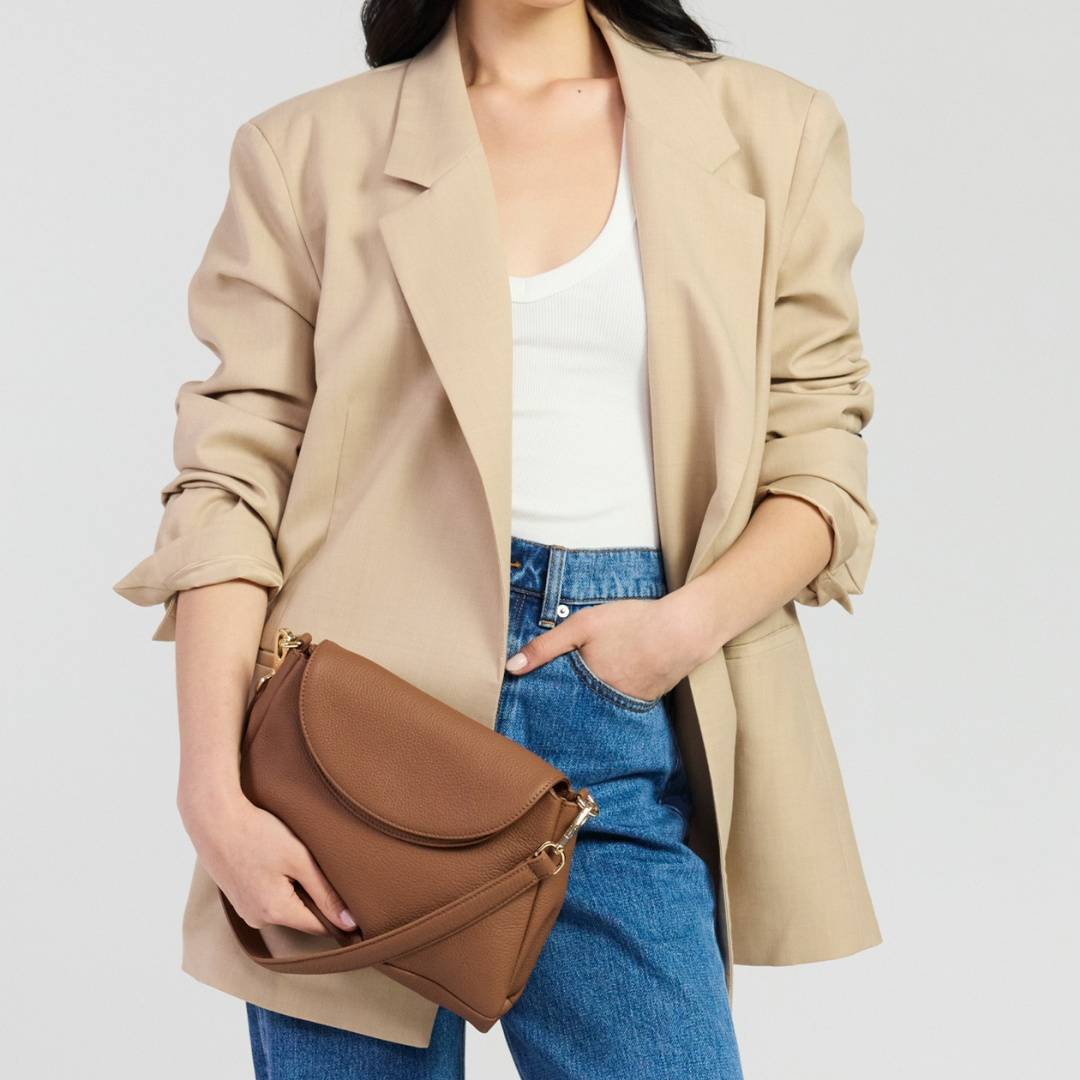 Beckett Crossbody - Tan Luxe