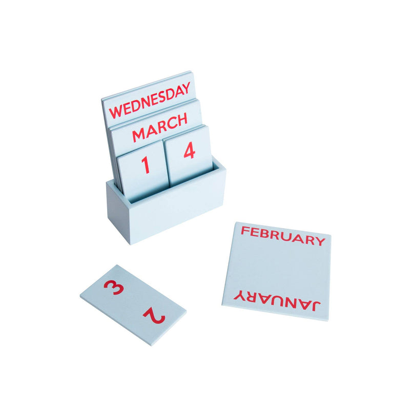 Light Blue Small Glossy Full Color Calendar HF