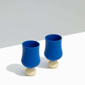 Bubble Goblet Set | Unbreakable Silicone : Pacific