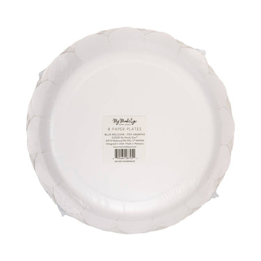 Welcome Baby Blue Plate