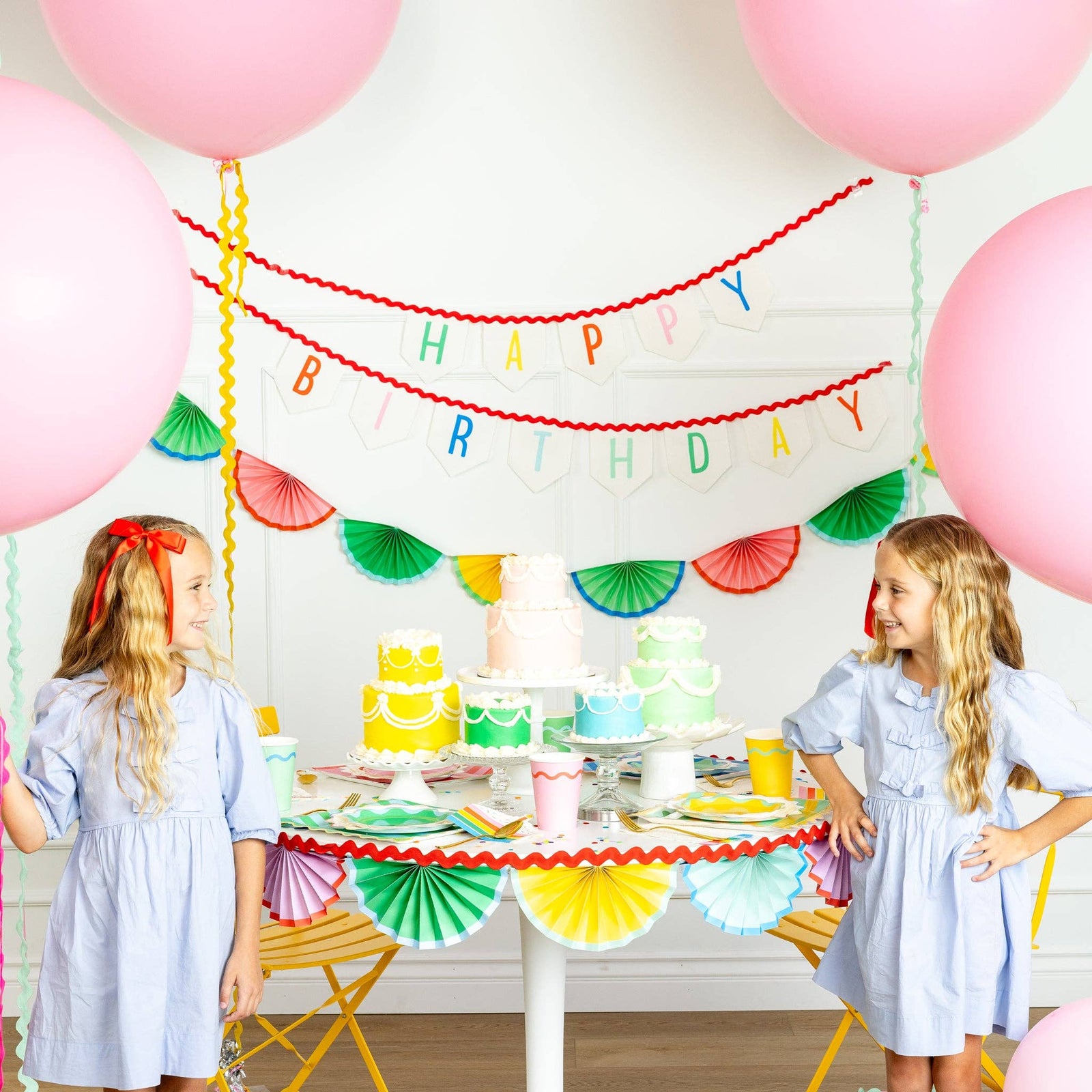 Bright Birthday Bunting Banner