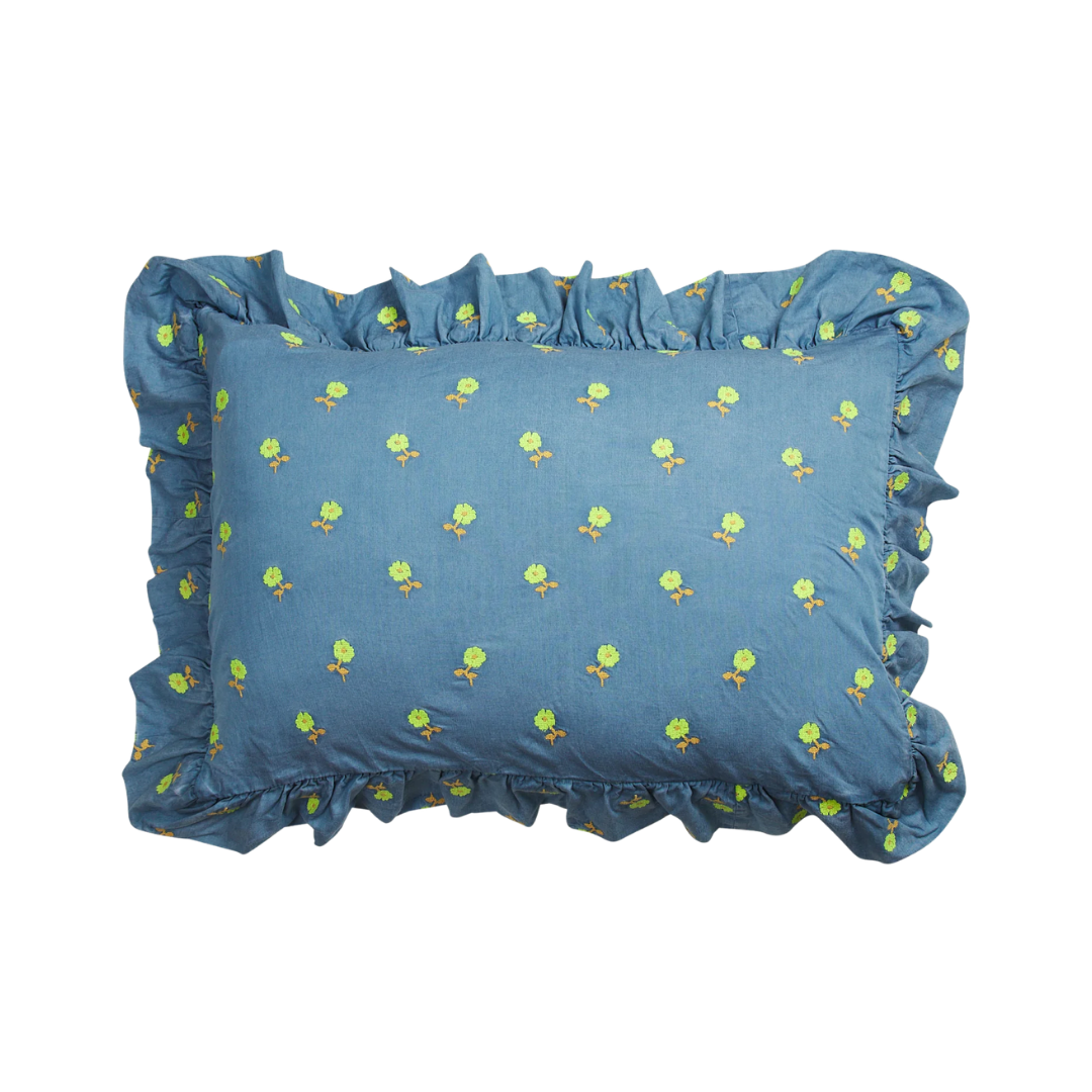 Anneliese Ruffle Pillowcase - Peridot Standard