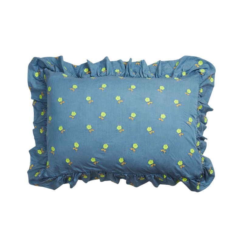 Anneliese Ruffle Pillowcase - Peridot Standard