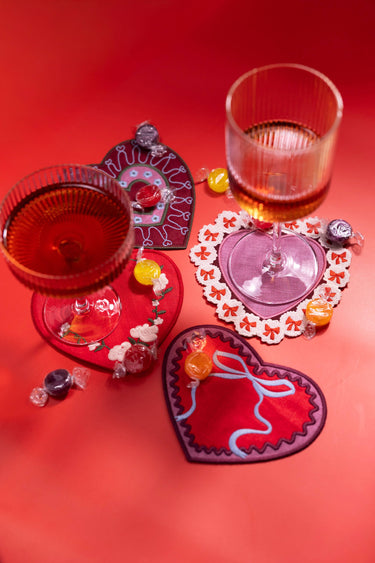 Sweetheart Cocktail Napkins - Set of 4