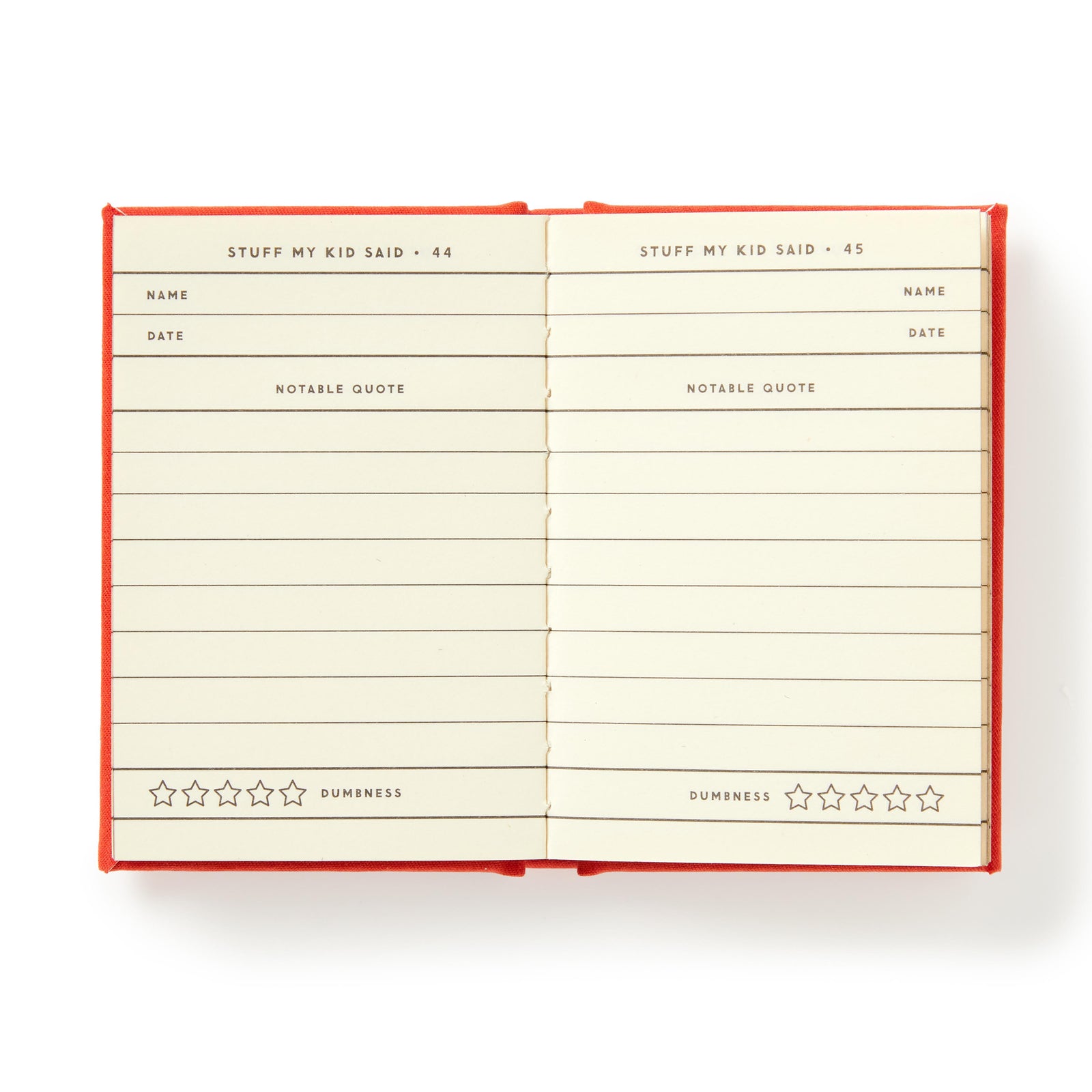 Dumb Things My Kid Said Tiny Diary
