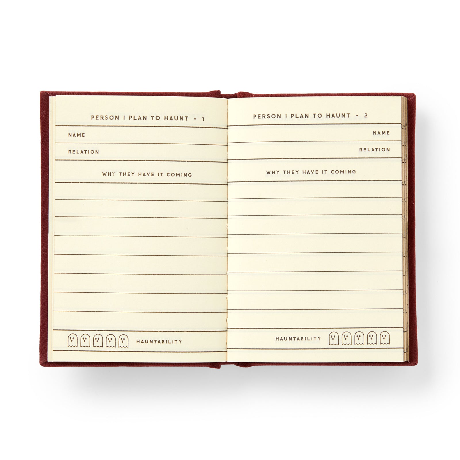 People I Plan To Haunt Tiny Diary
