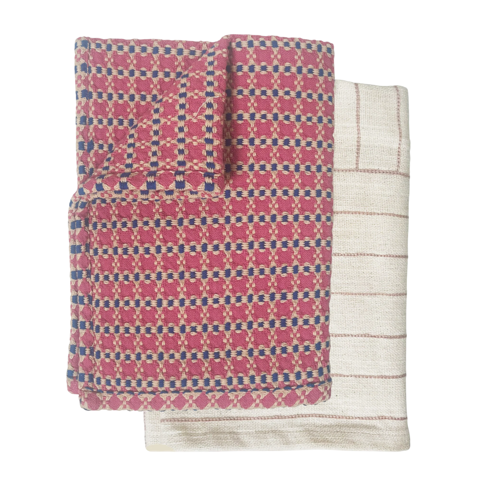 Set of 2 Tea Towels / Rose