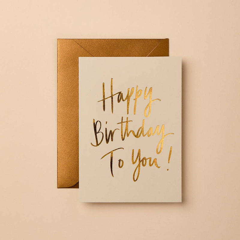 Happy Birthday to you Beige | Greeting Card