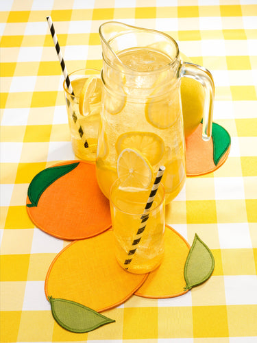 Citrus Cocktail Napkins - Set Of 4