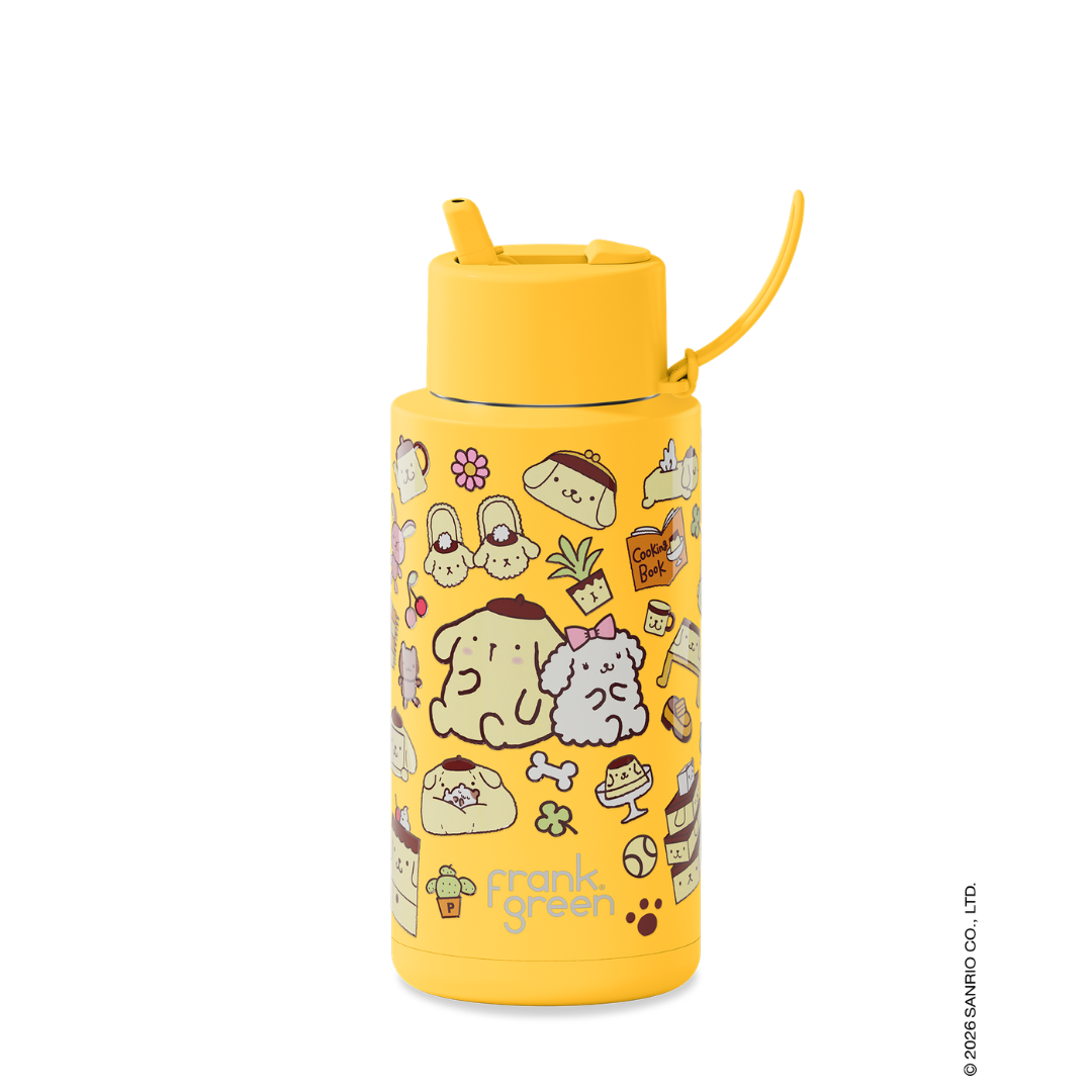 Frank Green × Sanrio 34oz Flip Straw Bottle