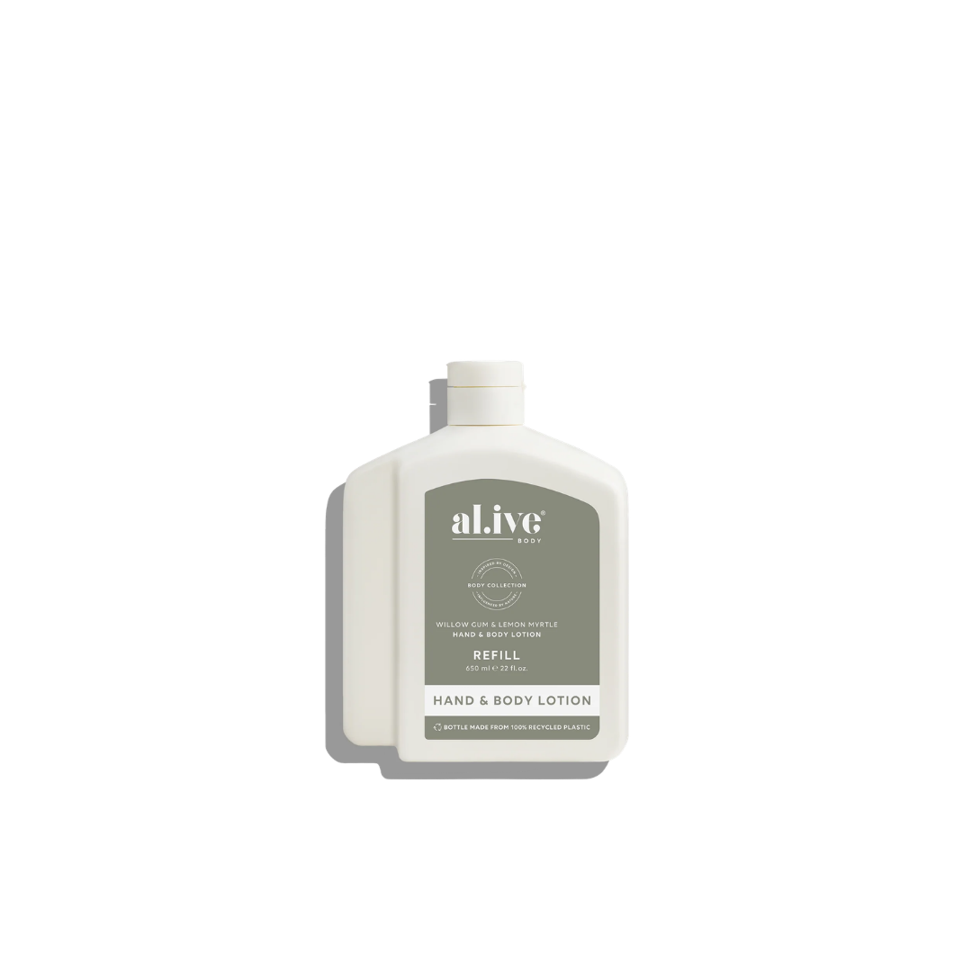 650ml Lotion Refill - Willow Gum & Lemon Myrtle