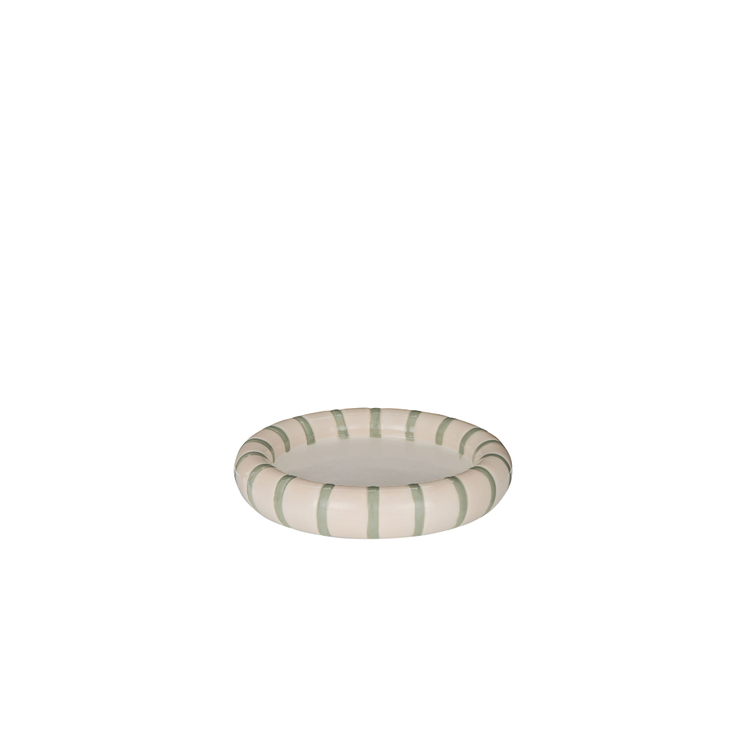 Astrid Stripe Dish Small Multi Coloured