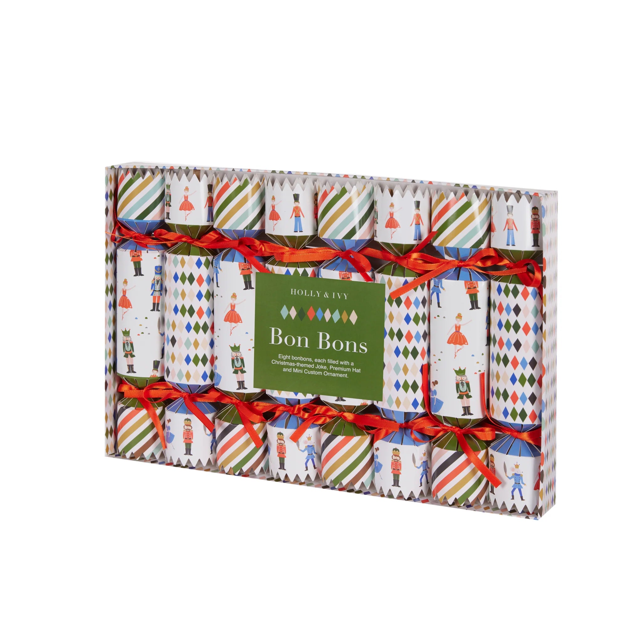 FESTIVE NUTCRACKER BON BONS 8PK Louis & Max
