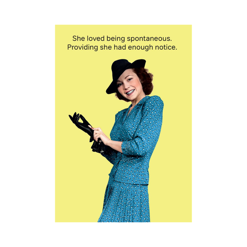Cath Tate - Spontaneous - Humour Card