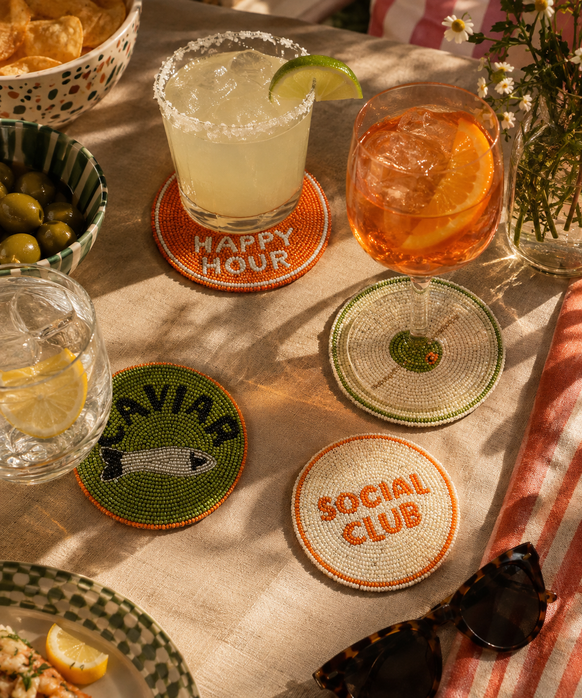 Beaded Coasters