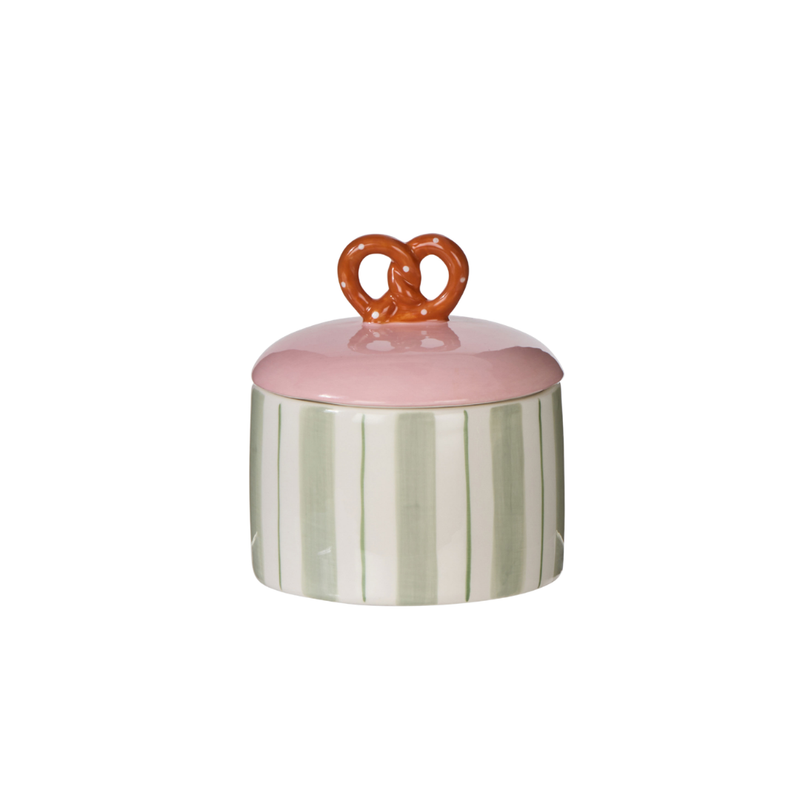 Pierre Pretzel Stripe Cannister Multi Coloured