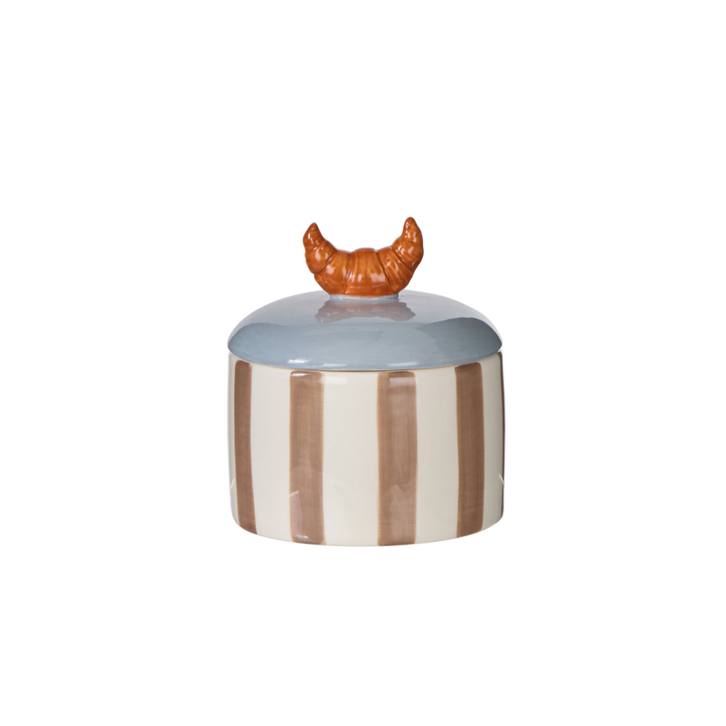 Colette Croissant Stripe Cannister Multi Coloured