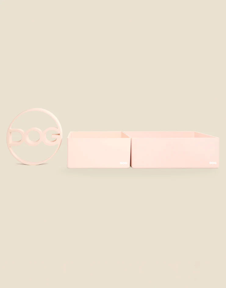 DOG Corner Bowl Set - Blush